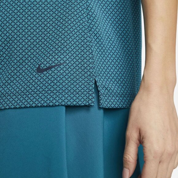 Nike Womens Dri-FIT Golf Tank Top DH2323-367 Teal Blue Green Black Size M Medium - Picture 3 of 4